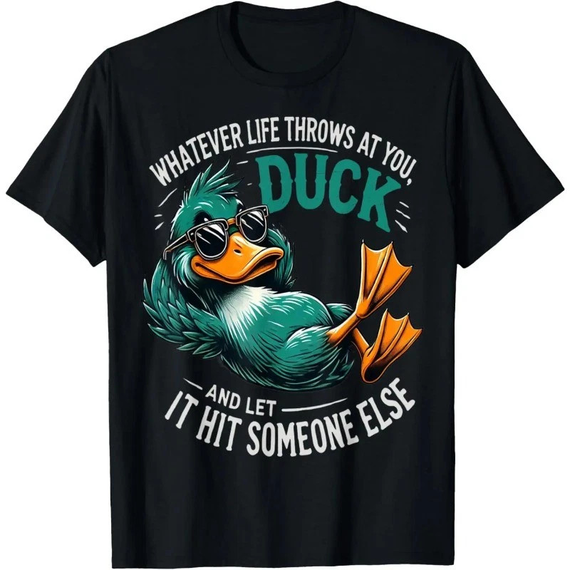 Funny Duck Graphic Tees Men Women Teens Funny Quote Gift T-Shirt gallery