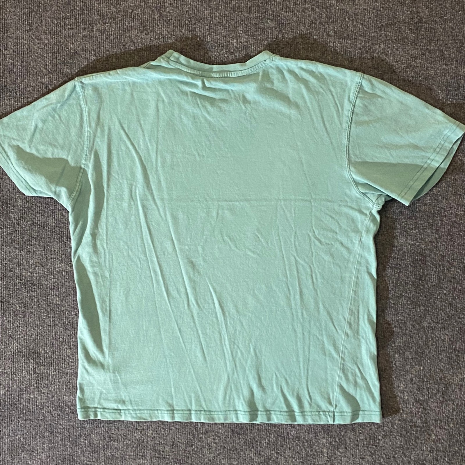 Kure Beach Shirt Mens L Mint Green Short Sleeve Graphic Surf North Carolina gallery