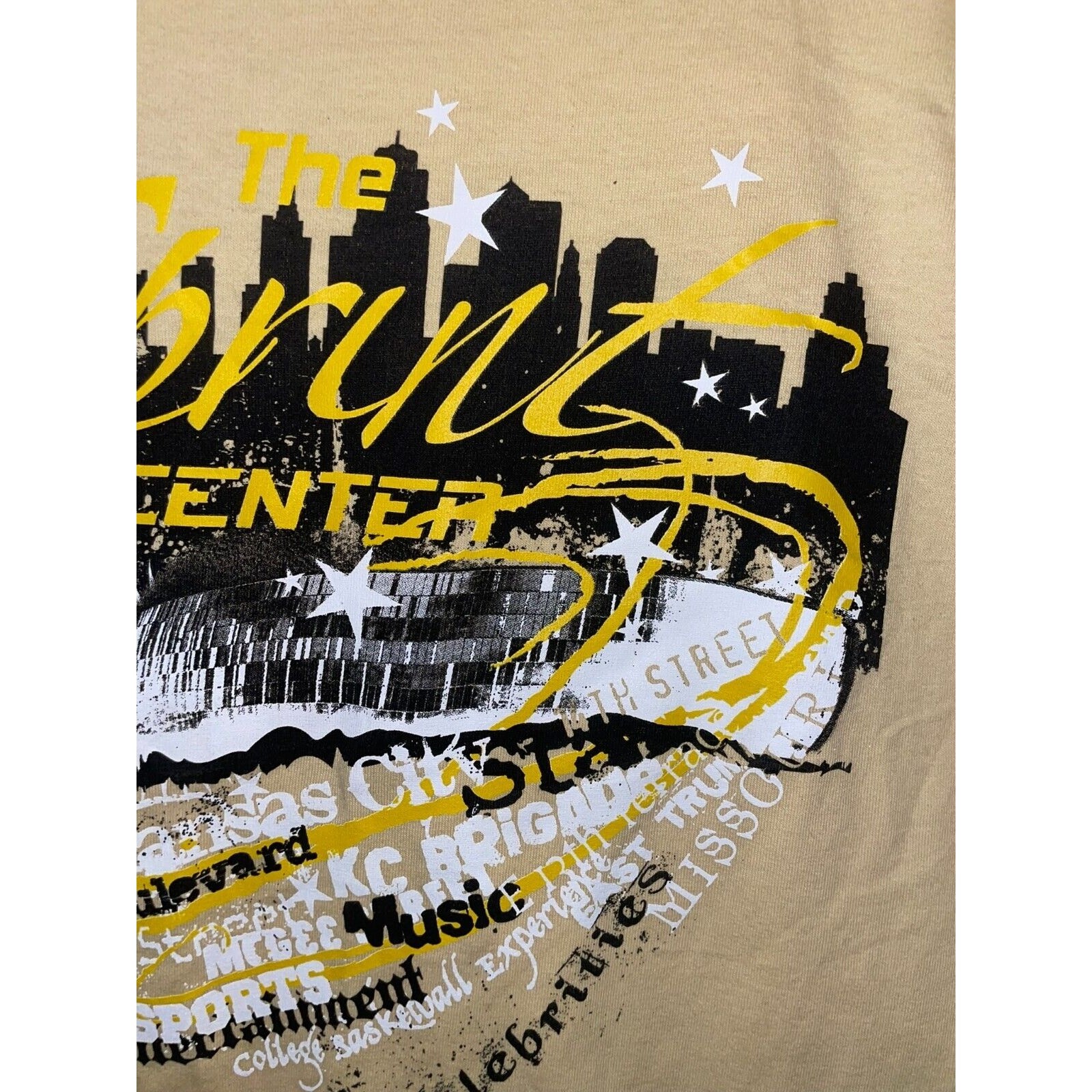Vintage The Sprint Center Shirt Events Arena Music Sports Yellow Tee Y2K S Small gallery