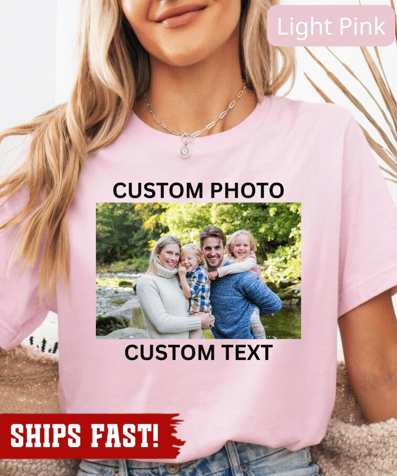 Custom Photo Shirt, Personalized T-Shirt, Family Picture Tee, Logo Image Shirts gallery