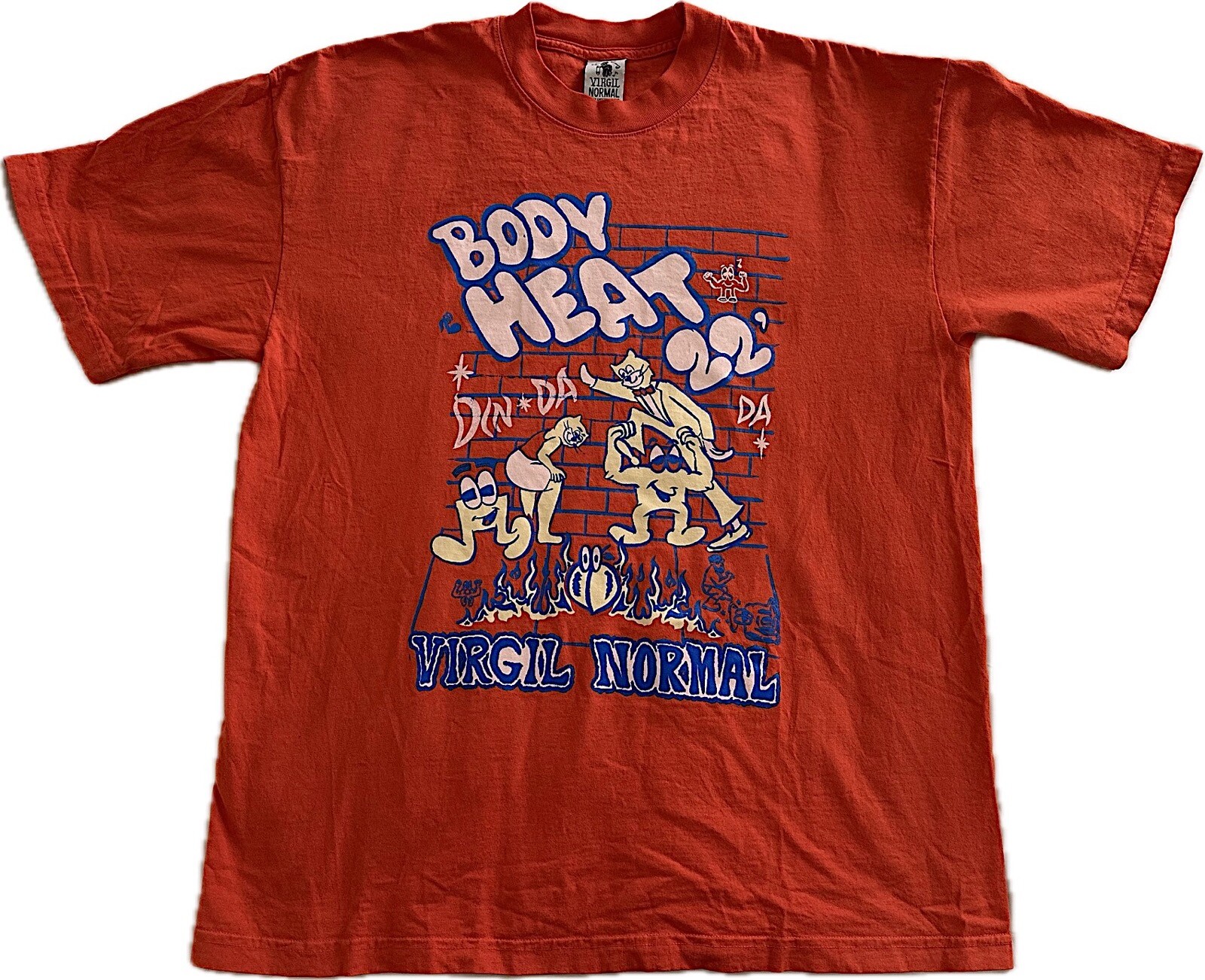 VIRGIL NORMAL Body Heat 22 Graphic Print T-SHIRT Sz-L SOLD OUT Ltd Ed gallery