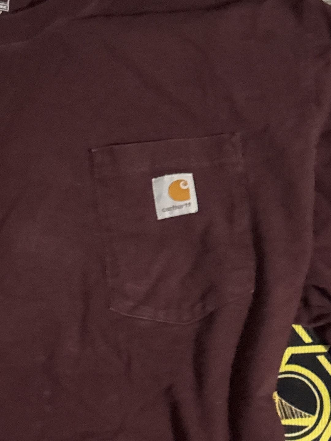 Carhartt K87 Loose Fit Heavyweight Pocket T-Shirt in Port gallery