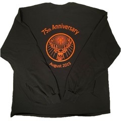 Jagermeister 75th Anniversary August 2015 Long Sleeve Black T-shirt Sz 2XL