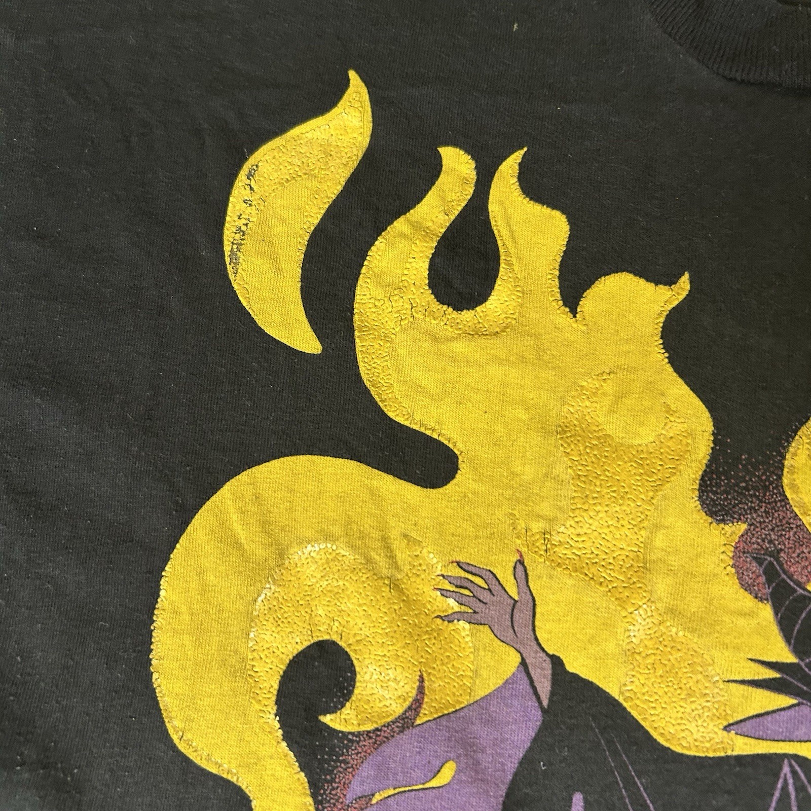 Vintage Disney Design Maleficent T-Shirt OSFA Villains Grail Rare 90s Fits XL gallery