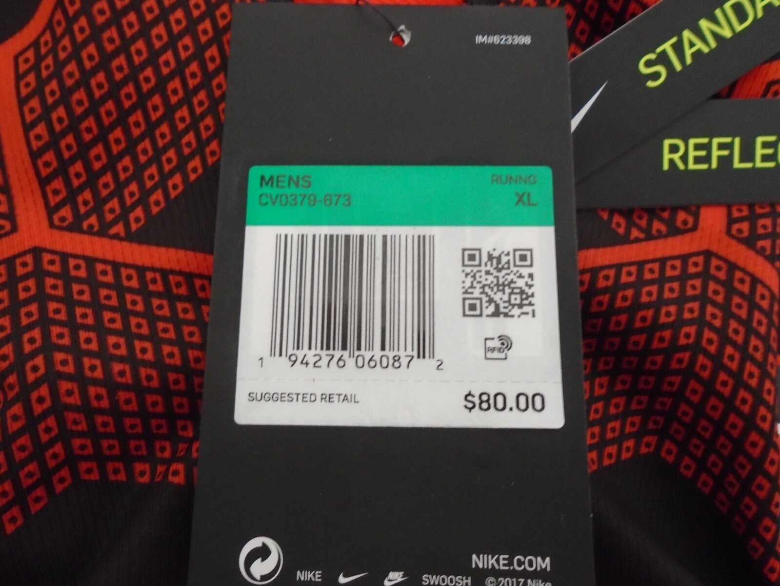 Nike Running Team Kenya XL Half Zip Pullover Red Dri-fit Element Black gallery
