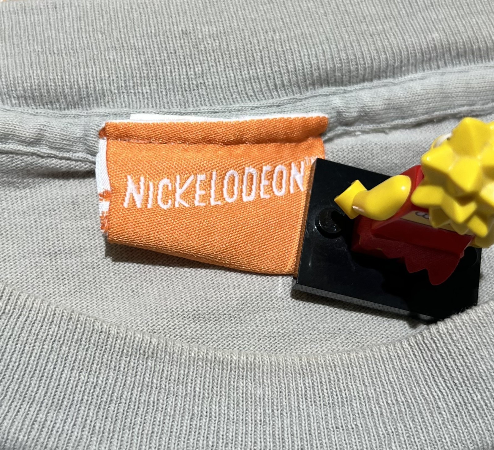 VINTAGE Y2K Nickelodeon Spongebob SquarePants Mr. Krabby Booty Tee Grey Large gallery
