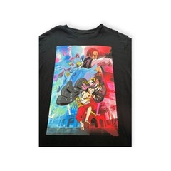 Ripple Junction Black Crew Neck Short Sleeve Cotton Men All Seasons T-Shirt L