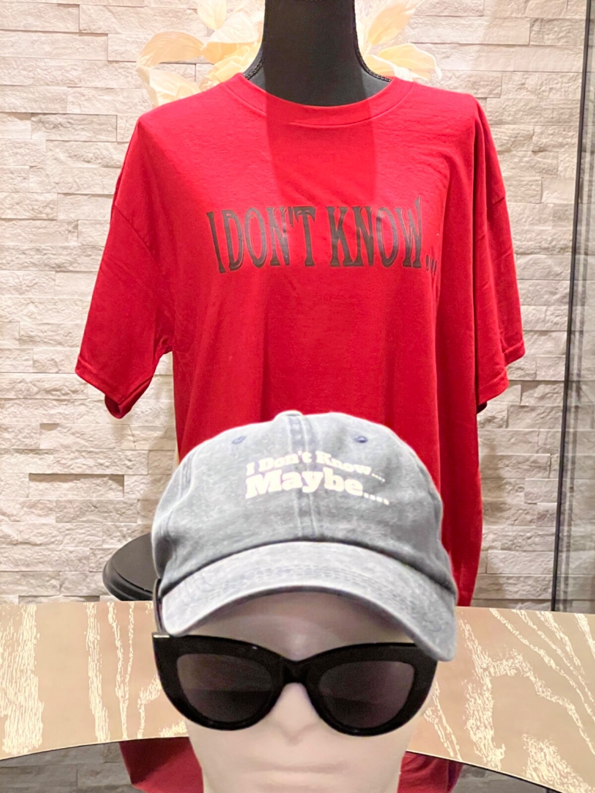 T-shirt & Hat set "I don't know...maybe" gallery