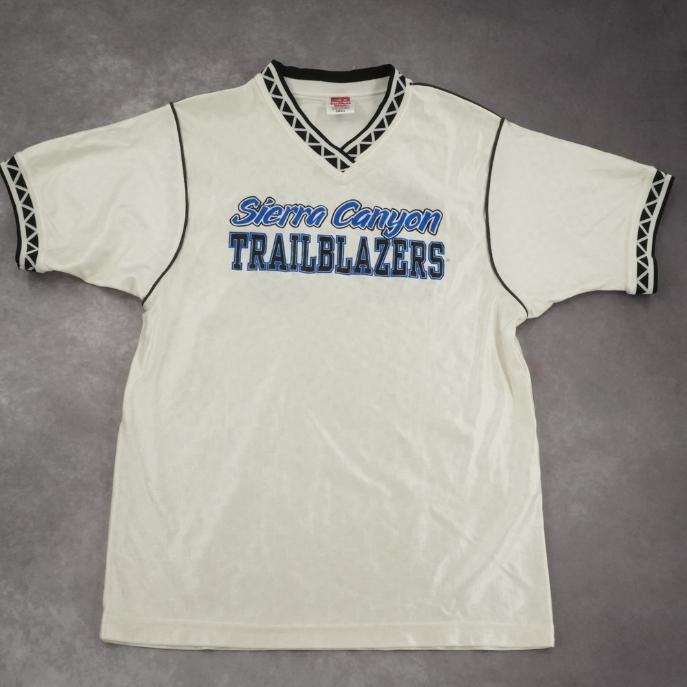Don Alleson White Sierra Canyon Trailblazers Athletic T-Shirt Mens Size S