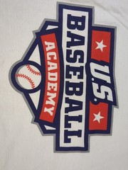 Gildan Heavy Cotton U.S. Baseball Academy T-shirt White Men’s Large Short Sleeve