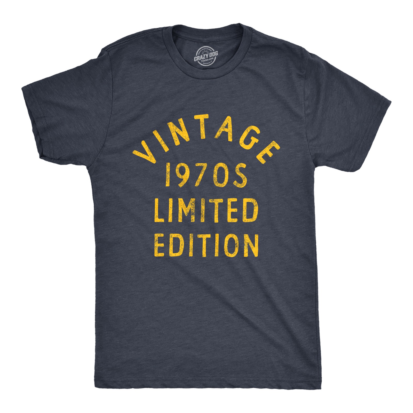 Mens Vintage 1970s Limited Edition T Shirt Funny Cool 1970 Theme Classic Tee for gallery