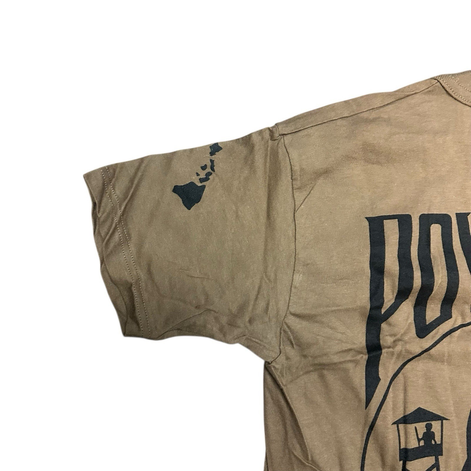 Khaki Military Shirt Mens "POW MIA" Size Small gallery