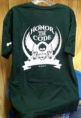 DRUPAL ARMY HONOR THE CODE LARGE SHIRT HONORA CODICE CHEEKY MONKEY MEDIA 2014