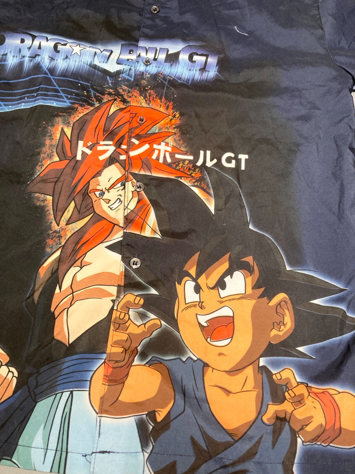 RARE Vintage 2003 Toei Dragon Ball GT Akira Toriyama Goku & Gogeta Shirt - S/M gallery