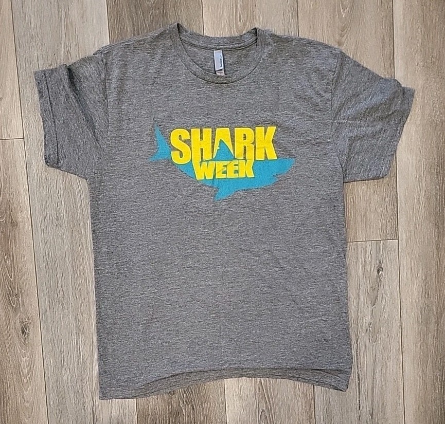 American Apparel Shark Week Discovery Channel Men's T-Shirt Large gallery