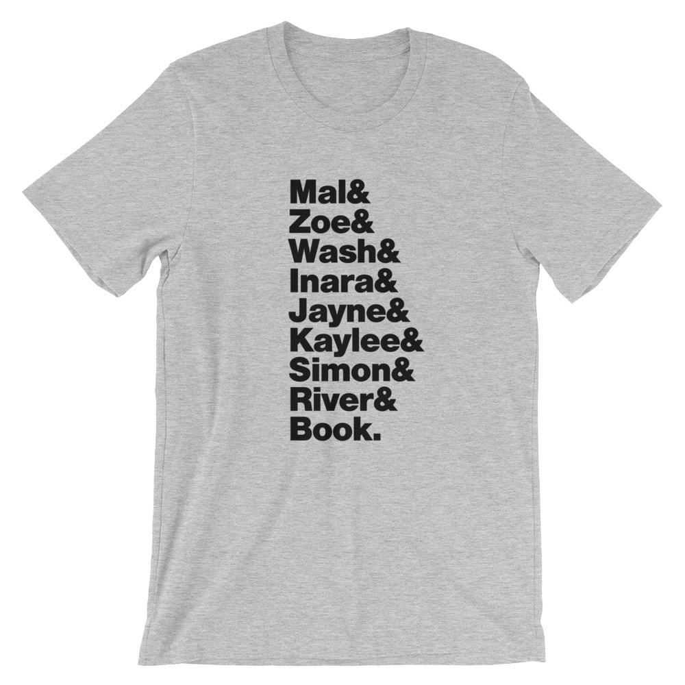 Firefly T-Shirt. TV Show SciFi Tee on Black White or Gray Soft Cotton gallery