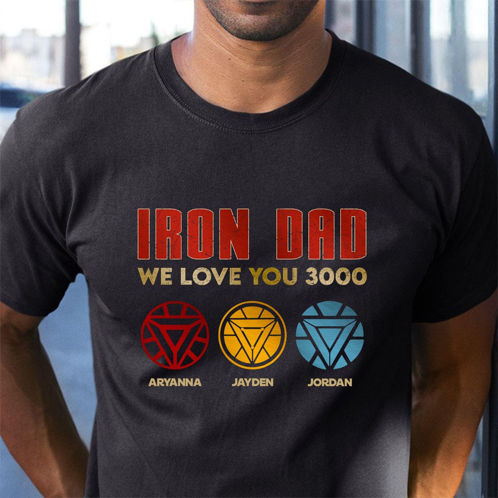 Custom Iron Dad Tee, We Love You 3000 T-shirt, Happy Father's Day Gift gallery