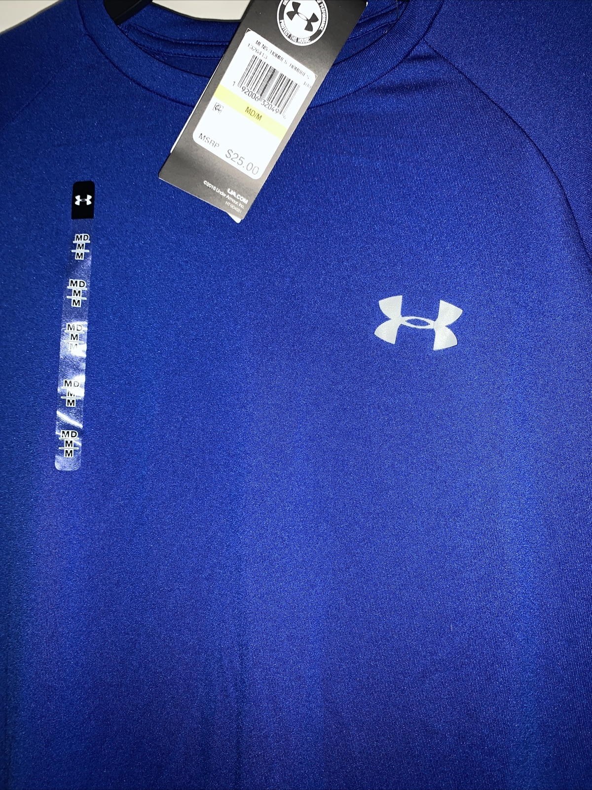 UNDER ARMOUR MENS TECH SHORT SLEEVE LOOSE T-SHIRT HEATGEAR BLUE 1326413-400 SZ M gallery