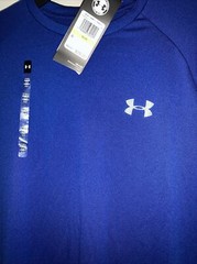 UNDER ARMOUR MENS TECH SHORT SLEEVE LOOSE T-SHIRT HEATGEAR BLUE 1326413-400 SZ M