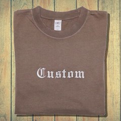 Custom Text in Old English Embroidered Your Name Embroidery Goth Letter Branding