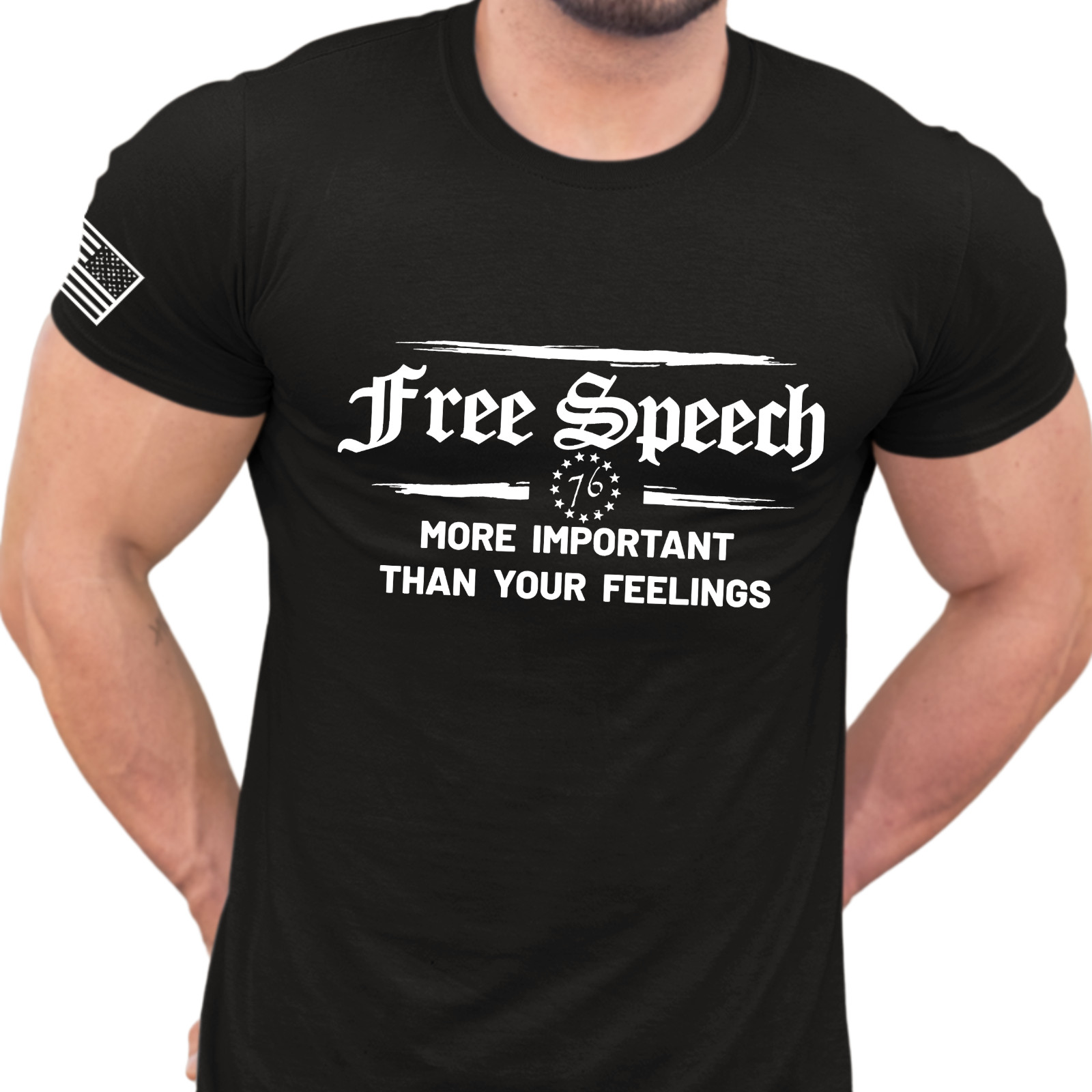 Free Speech 1st Amendment T-SHIRT American Patriotic 1776 America USA Freedom gallery