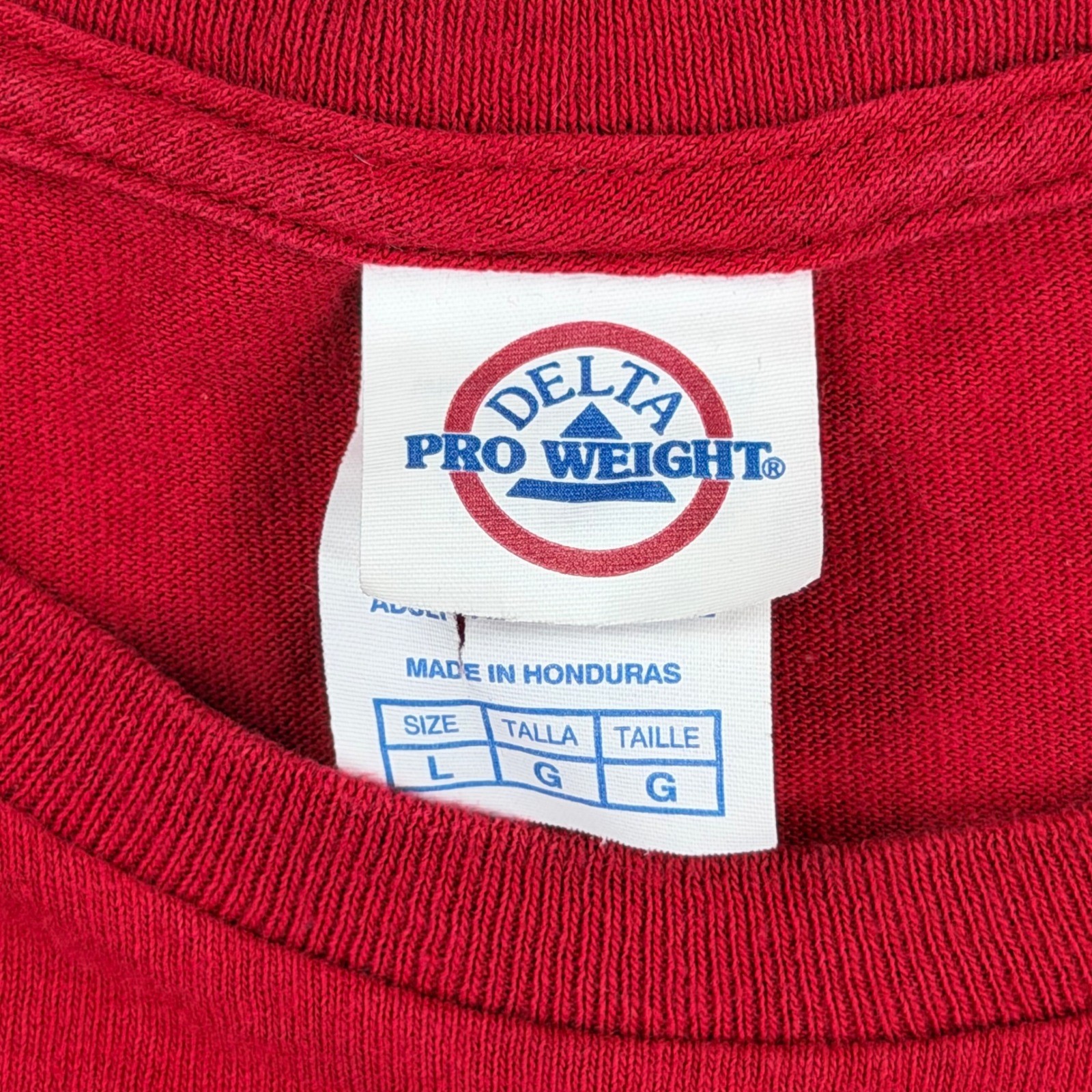 Vintage Alaska Shirt Men Large Red Cotton Delta Pro Weight The Last Frontier gallery