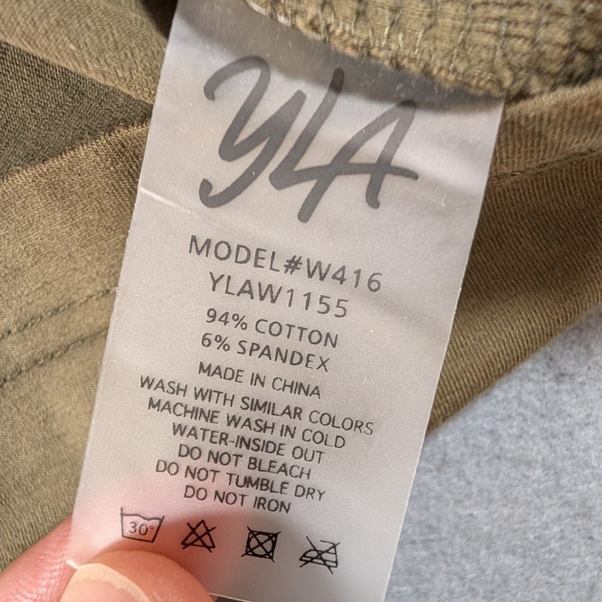 YoungLA Long Sleeve T-Shirt Mens Medium Olive Green Relaxed Fit gallery