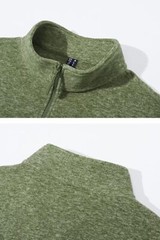 Men’s 1/4 Zip Up Fleece Pullover Casual Lightweight Long Sleeve Warm Sweatshirt