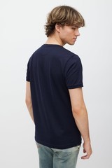 FENDI “Crystal Monster” embellished cotton T-Shirt – navy blue – IT 48 / US M