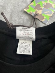 A Bathing Ape BAPE Baby Milo Black Graphic Print Logo Crew Neck T-Shirt M