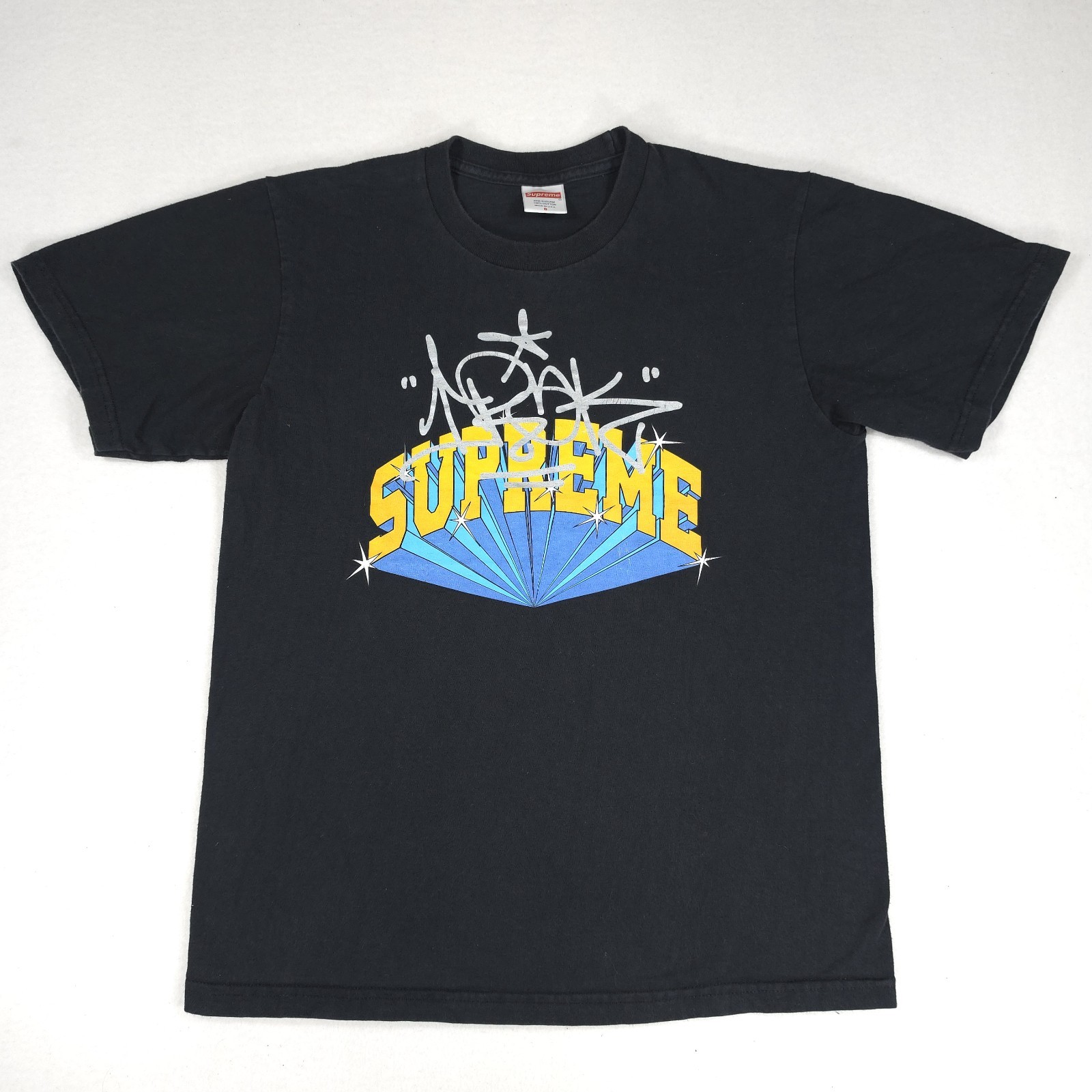 Supreme x IRAK Arc Tee T-Shirt Black Fall Winter 2022 FW22 Size: Small