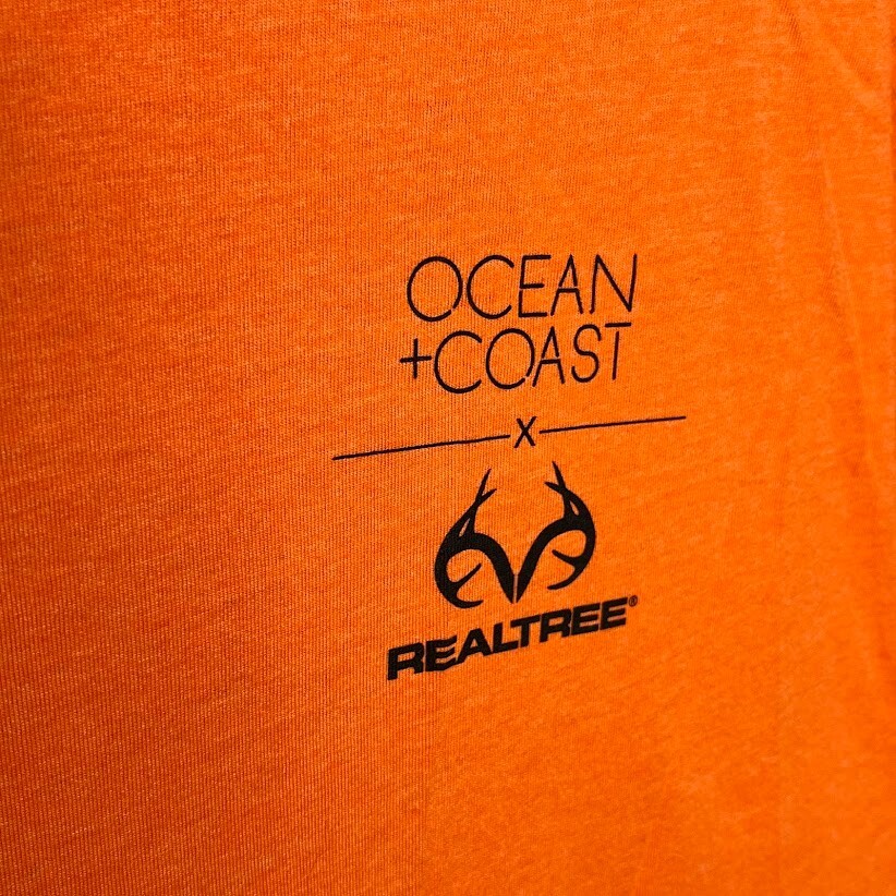 Ocean + Coast Realtree Tshirt Men's XLT Orange Hunt Outdoor Beach Sports gallery