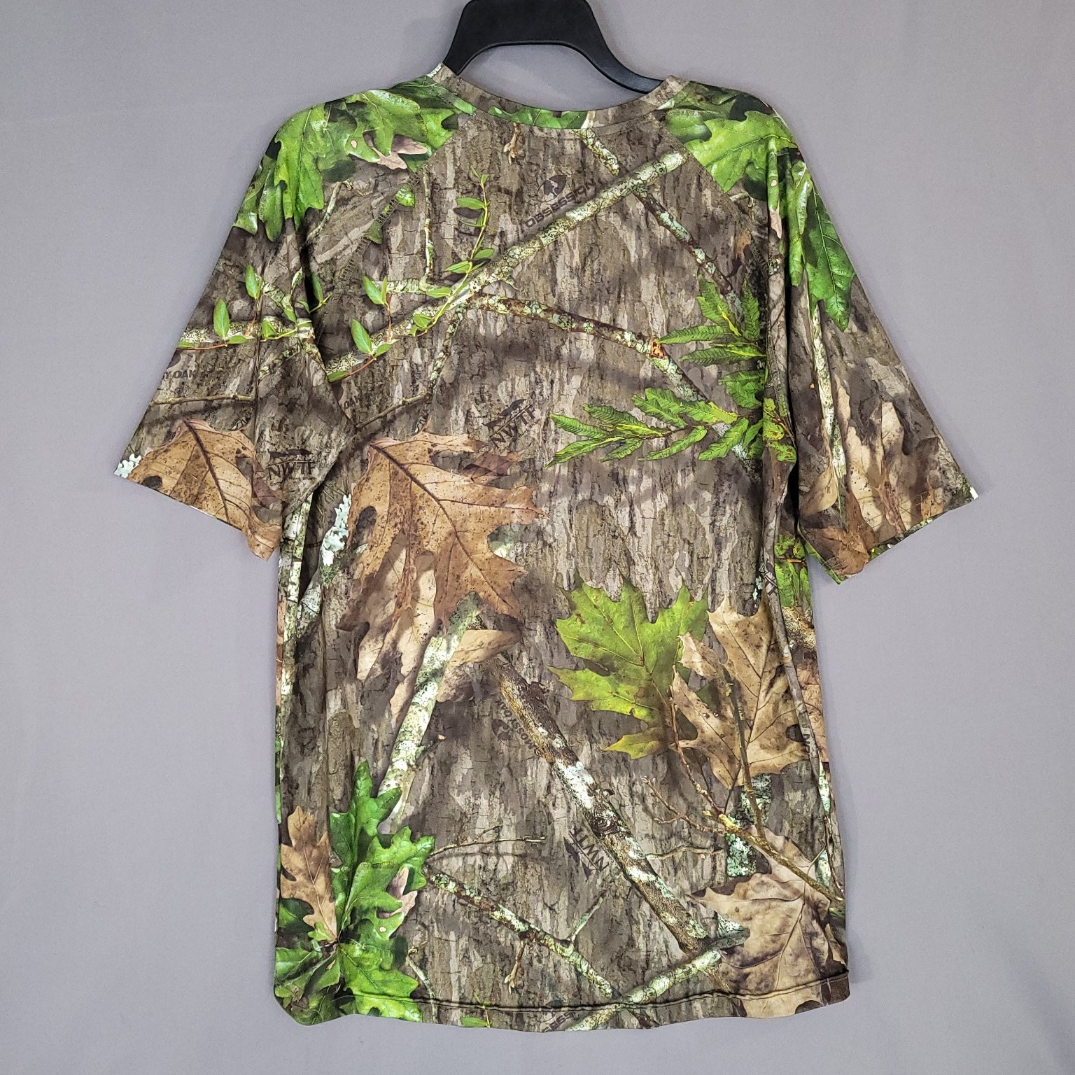 Mossy Oak Men's T-Shirt M (38-40) Camo Polyester Spandex Moisture-Wicking gallery