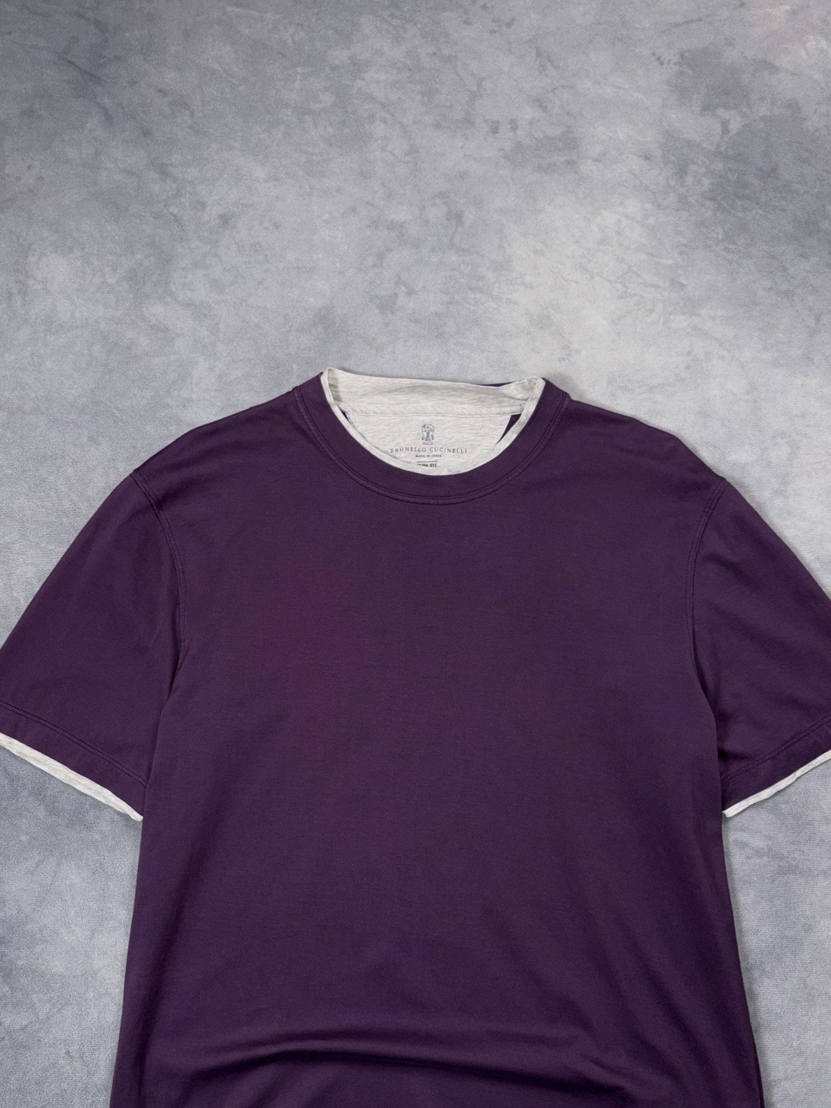BRUNELLO CUCINELLI Luxury Casual Formal Layered Purple Vintage Shirt RRP750$+ gallery