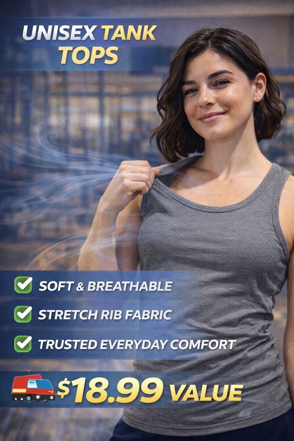 Men 100% Cotton Tank Tops Value 6-Pack Breathable Undershirts Gym Everyday Wear! gallery
