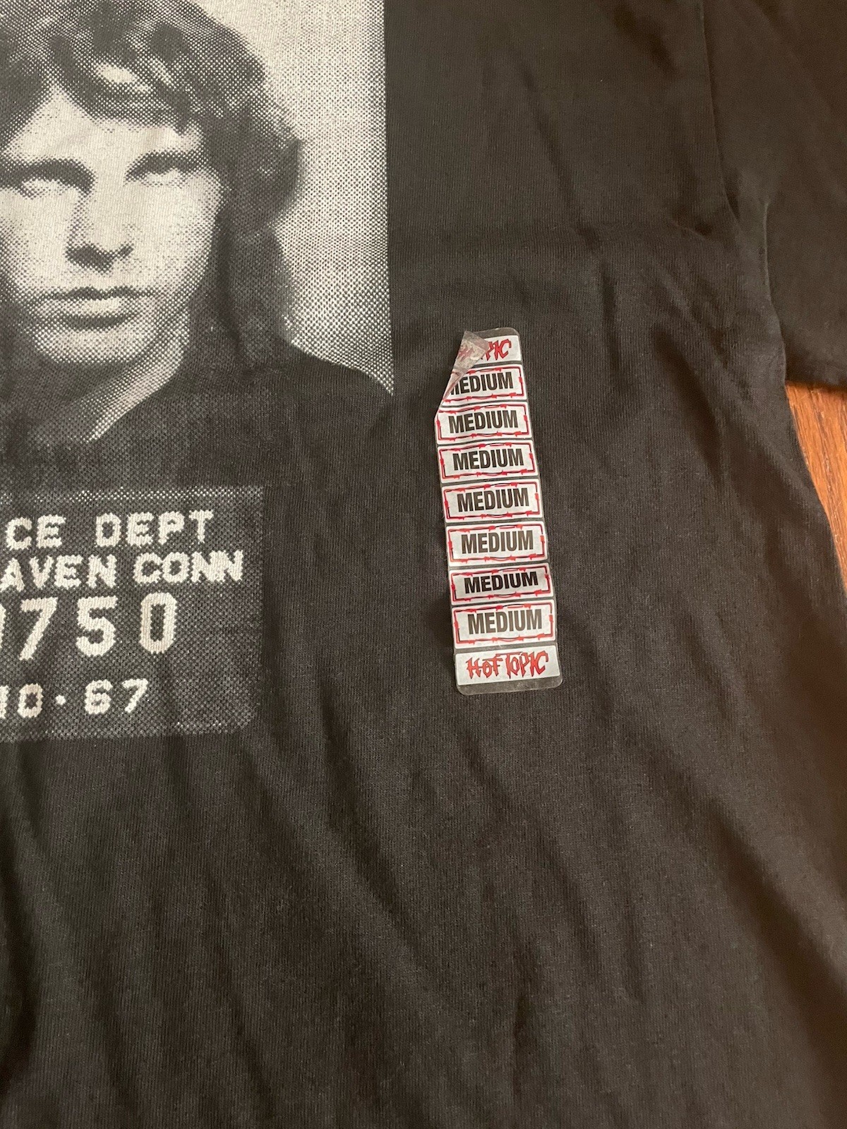 VTG Deadstock The Doors Jim Morrison Mugshot T Shirt Med Winterland Black 2005 gallery