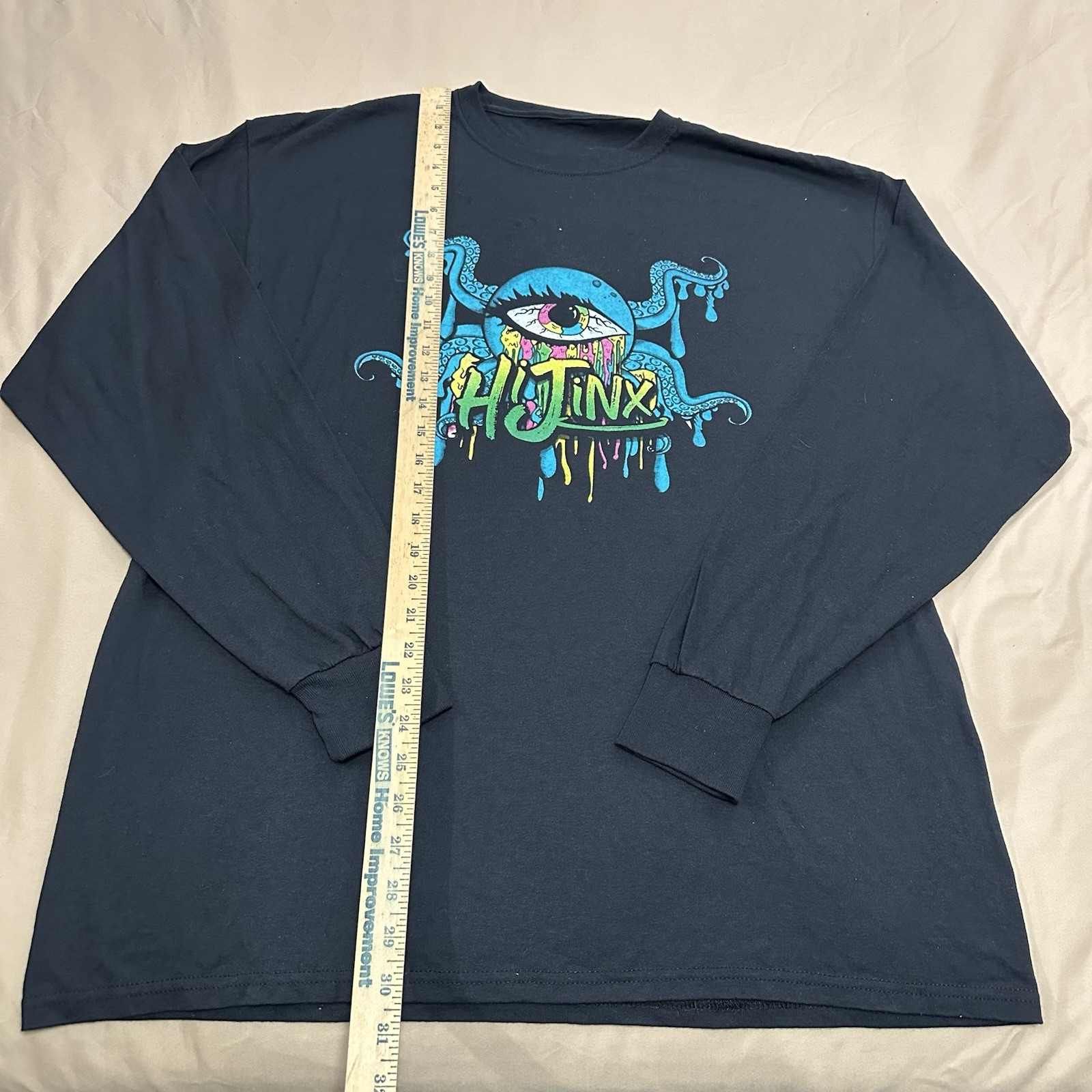 Hi Jinx 2022 Black Long Sleeve Tour T-shirt Sz XL (See Measurement Pics) gallery