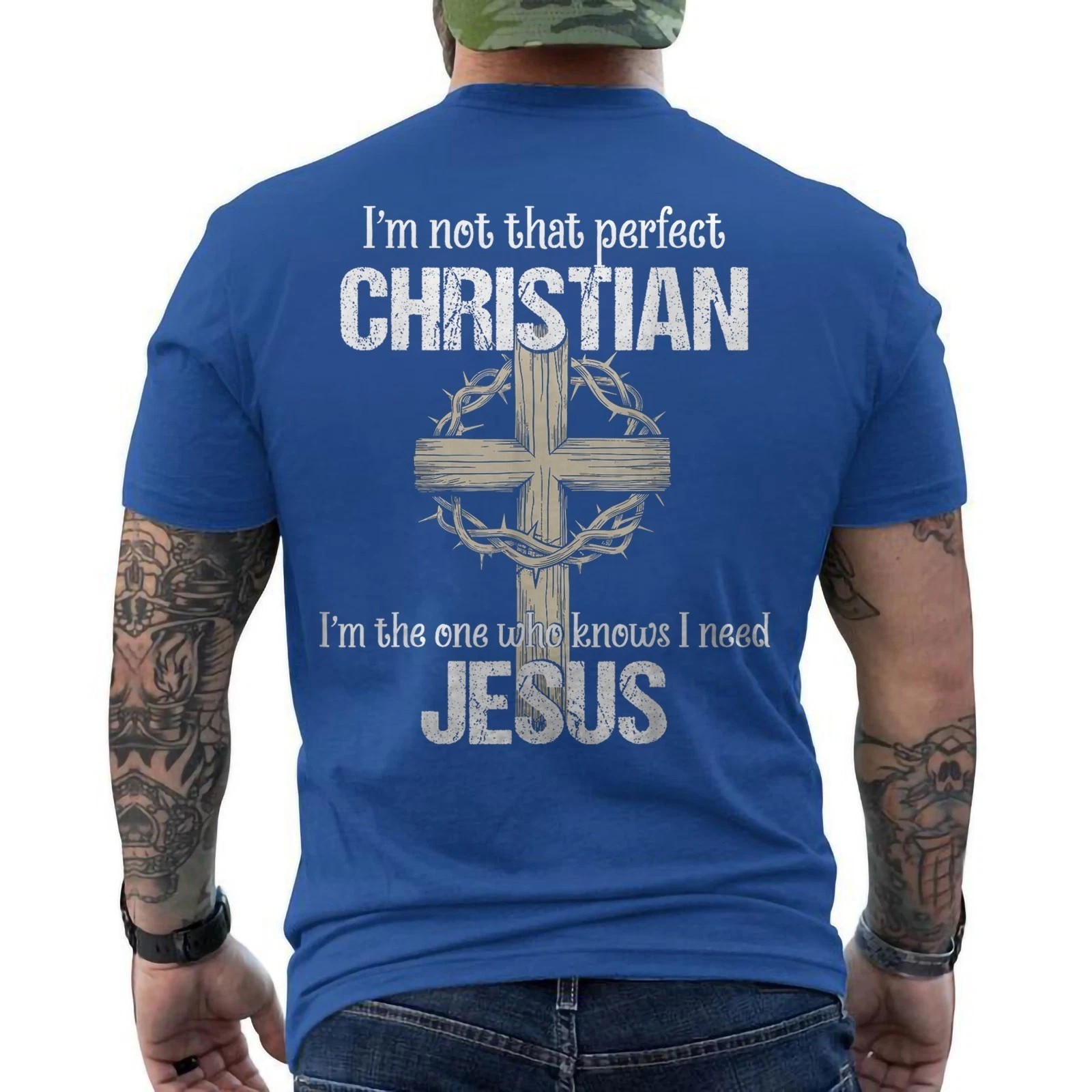 I Need Jesus T-Shirt Perfect Christian Cross Religious Faith Unisex Tee gallery