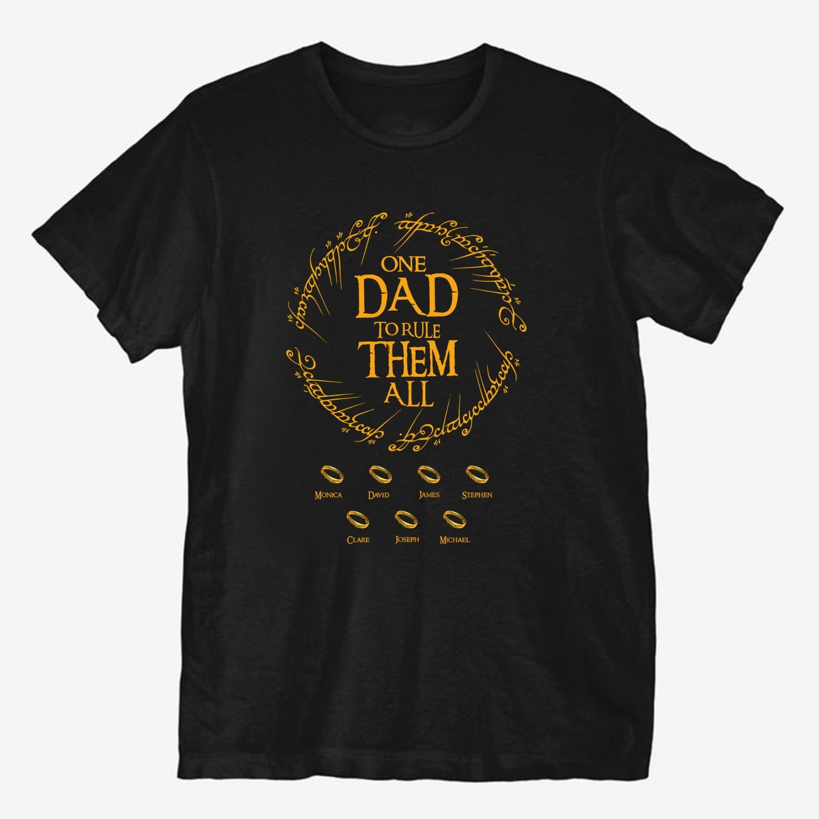 One Dad to Rule Them All Tee, Custom The Rings Dad Tee, Father's Day Gift gallery