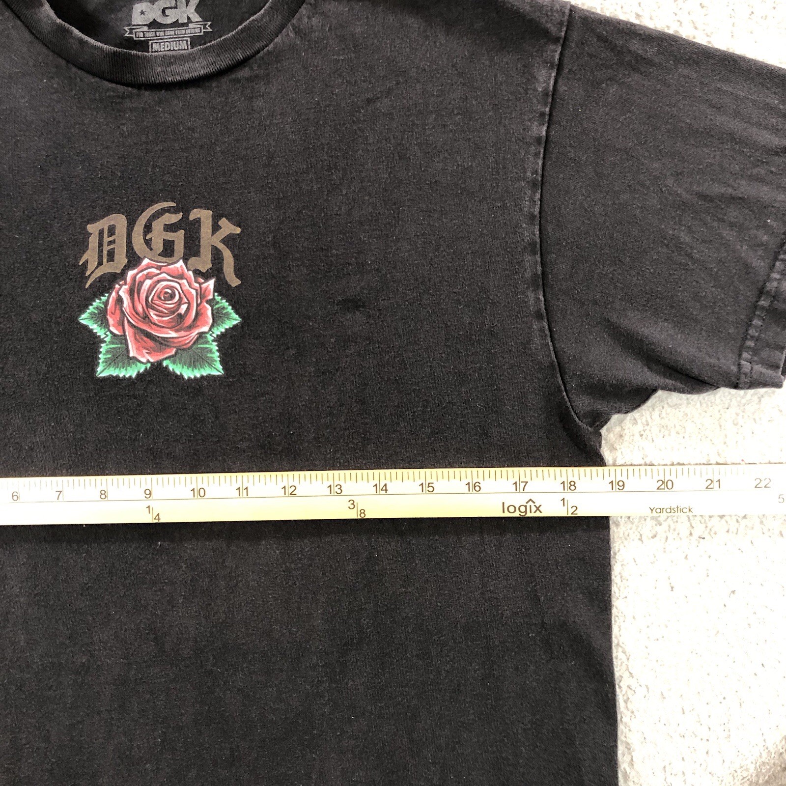 DGK Shirt Mens Medium Black Short Sleeve Mother Mary Graphic Came From Nothing gallery