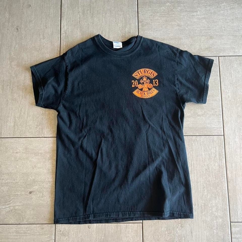 Gildan Sturgis 73rd Anniversary Black Hills Rally 2013 Graphic T-Shirt Black M gallery