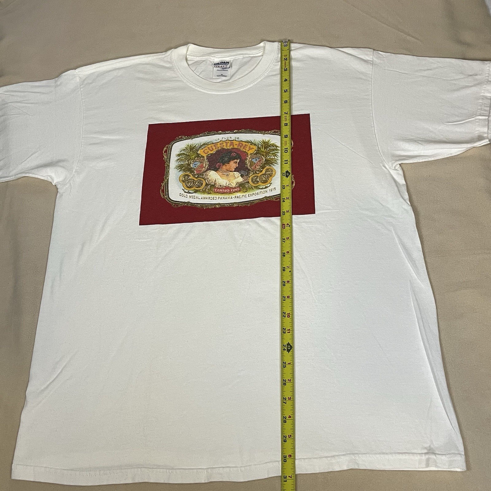 Cuesta Rey Cigars T Shirt Vintage 90s Girl Dominican Republic Smoking gallery