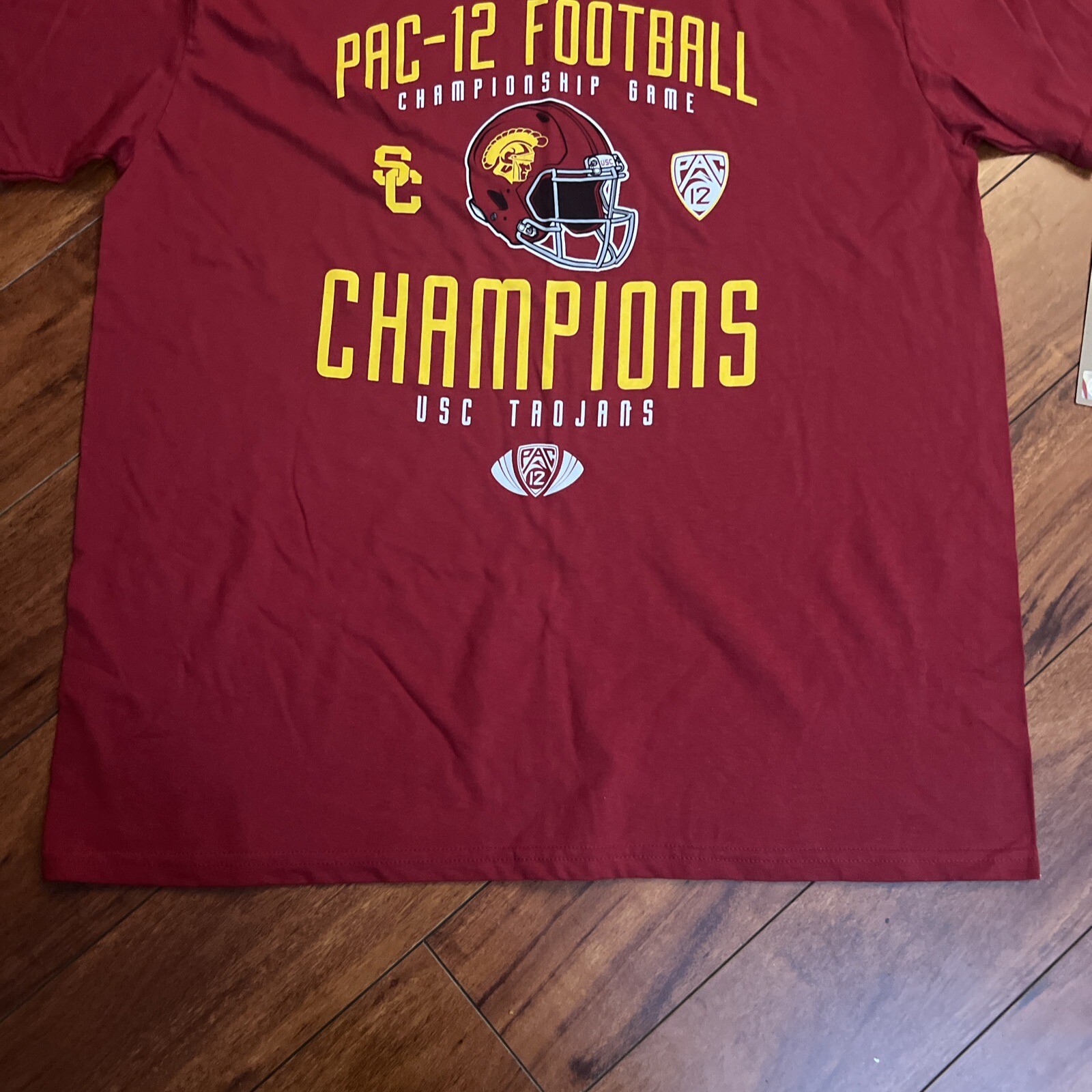 USC Trojans PAC 12 2017 Champions The Victory NCAA T Shirt Men's XL Cardinal NEW gallery