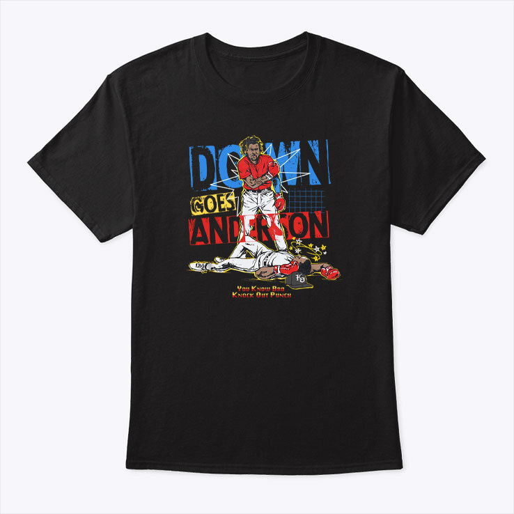 Down Goes Anderson Jose Ramirez Tim T-Shirt All Size S-5XL