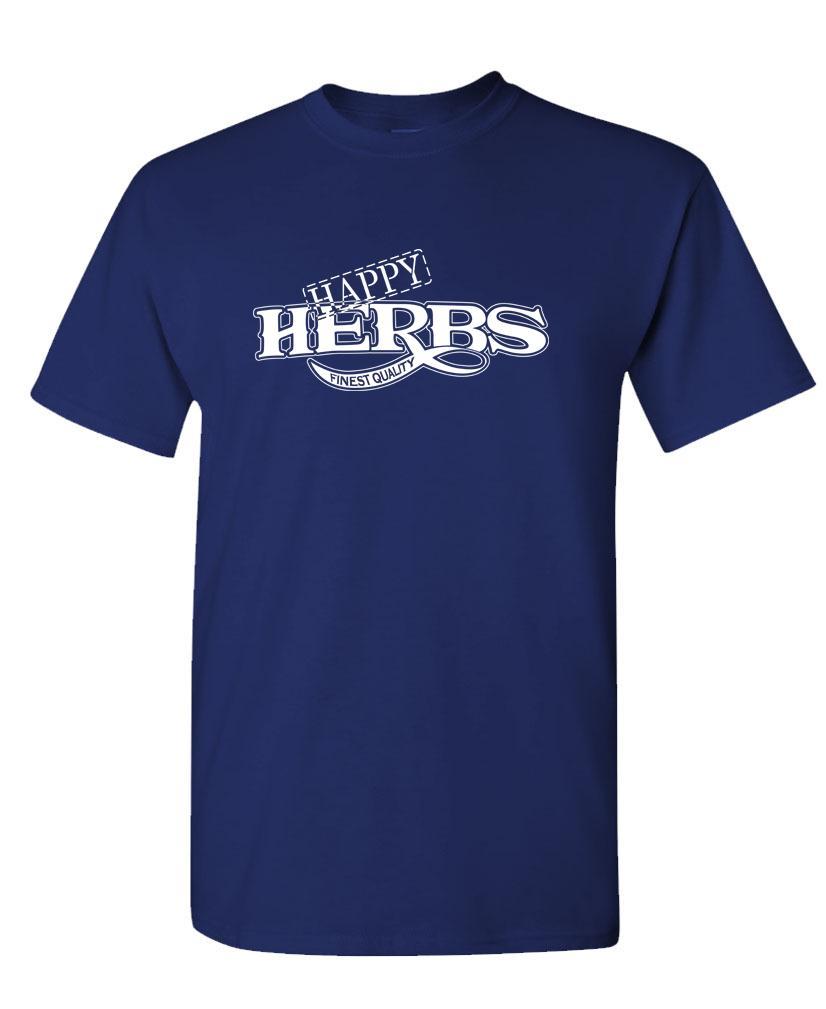 HAPPY HERBS Finest Quality - funny retro - Unisex Cotton T-Shirt Tee Shirt gallery