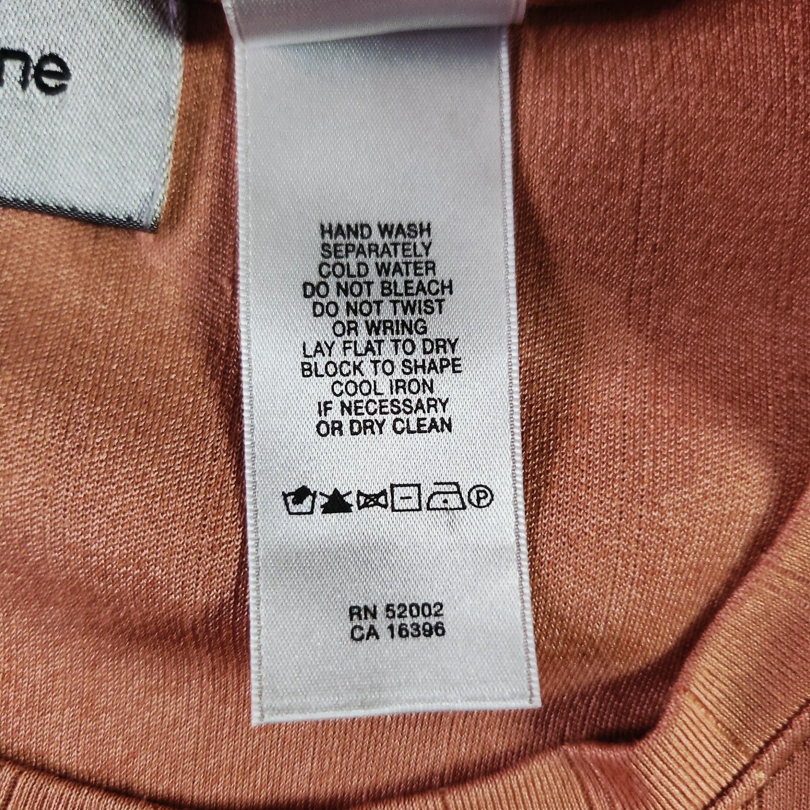 Vintage Y2K Claiborne LUXE Silk Blend Rib Knit T-shirt XL Orange Luxury Crew Tee gallery