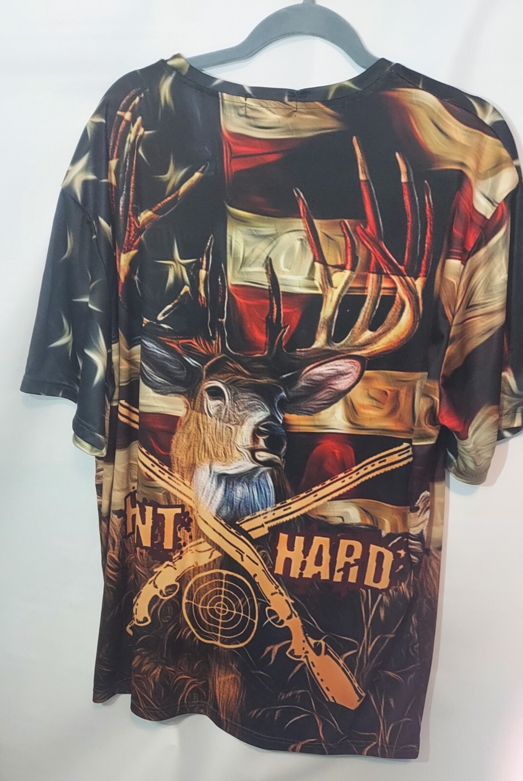 HUNT HARD XL T SHIRT POLYESTER WRINKLE RESISTANT VIBRANT gallery