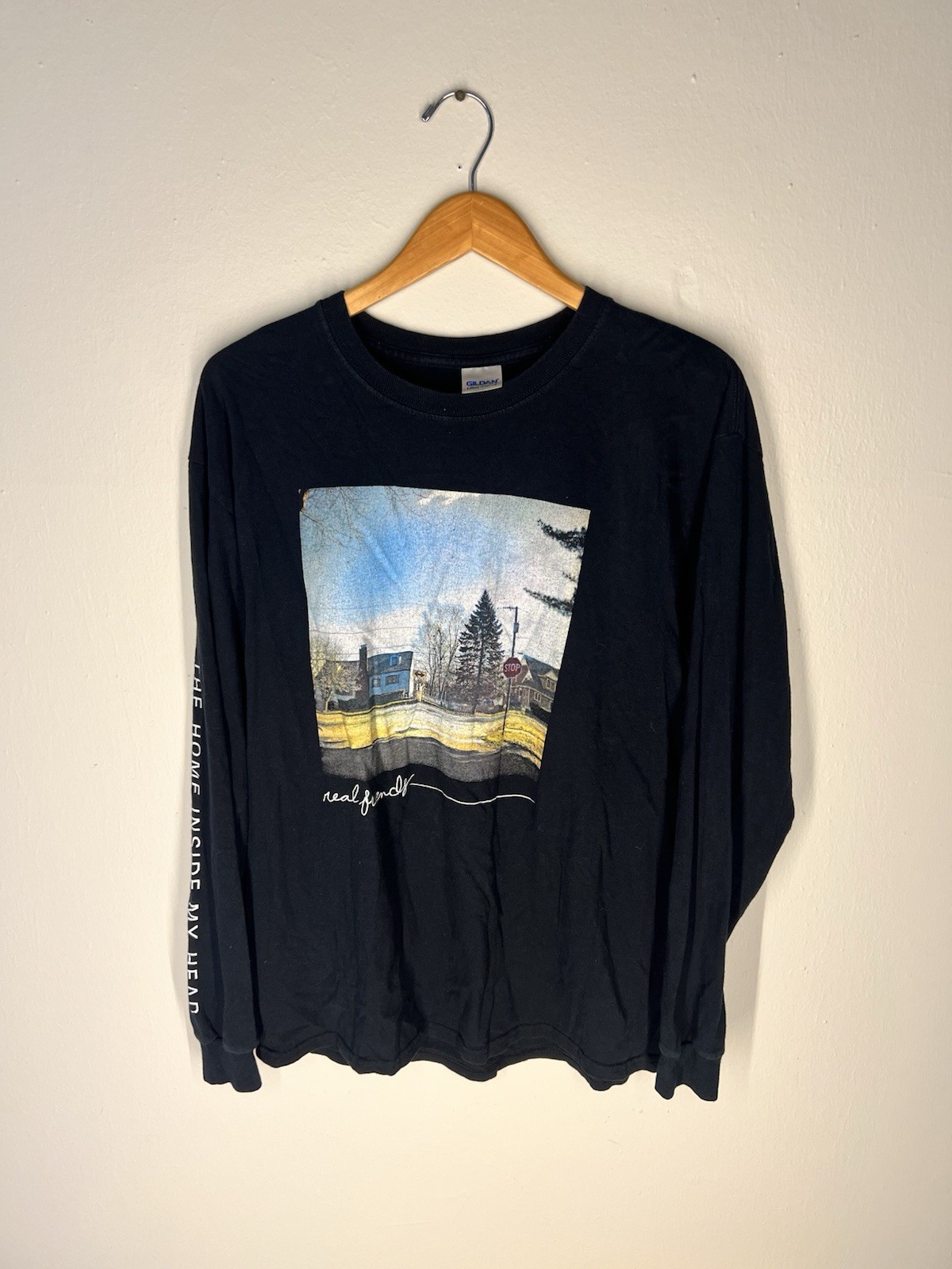 Real Friends “The Home Inside My Head” LS Tour Shirt – Emo Pop Punk Band Tee L