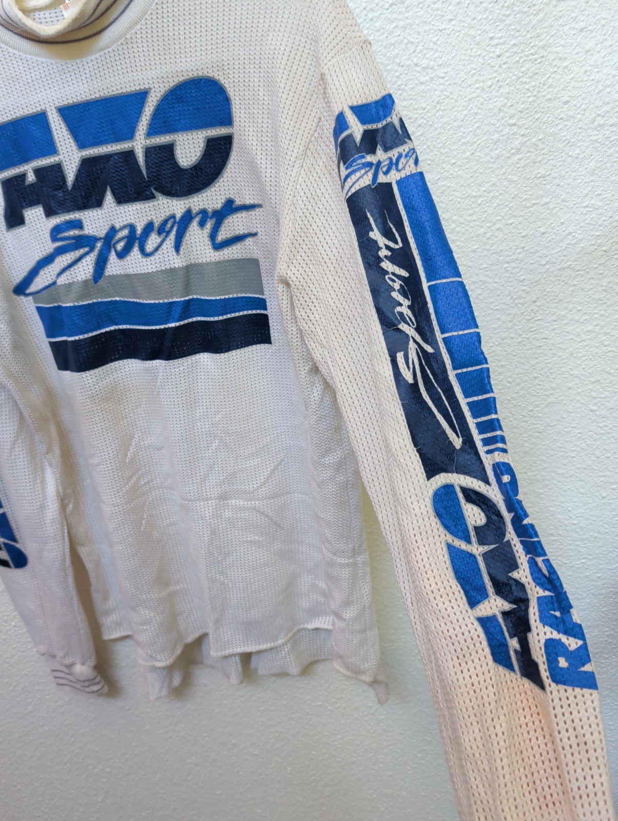 Vintage AXO Sport Motocross/BMX Long Sleeve Mesh Jersey XL Made In USA gallery