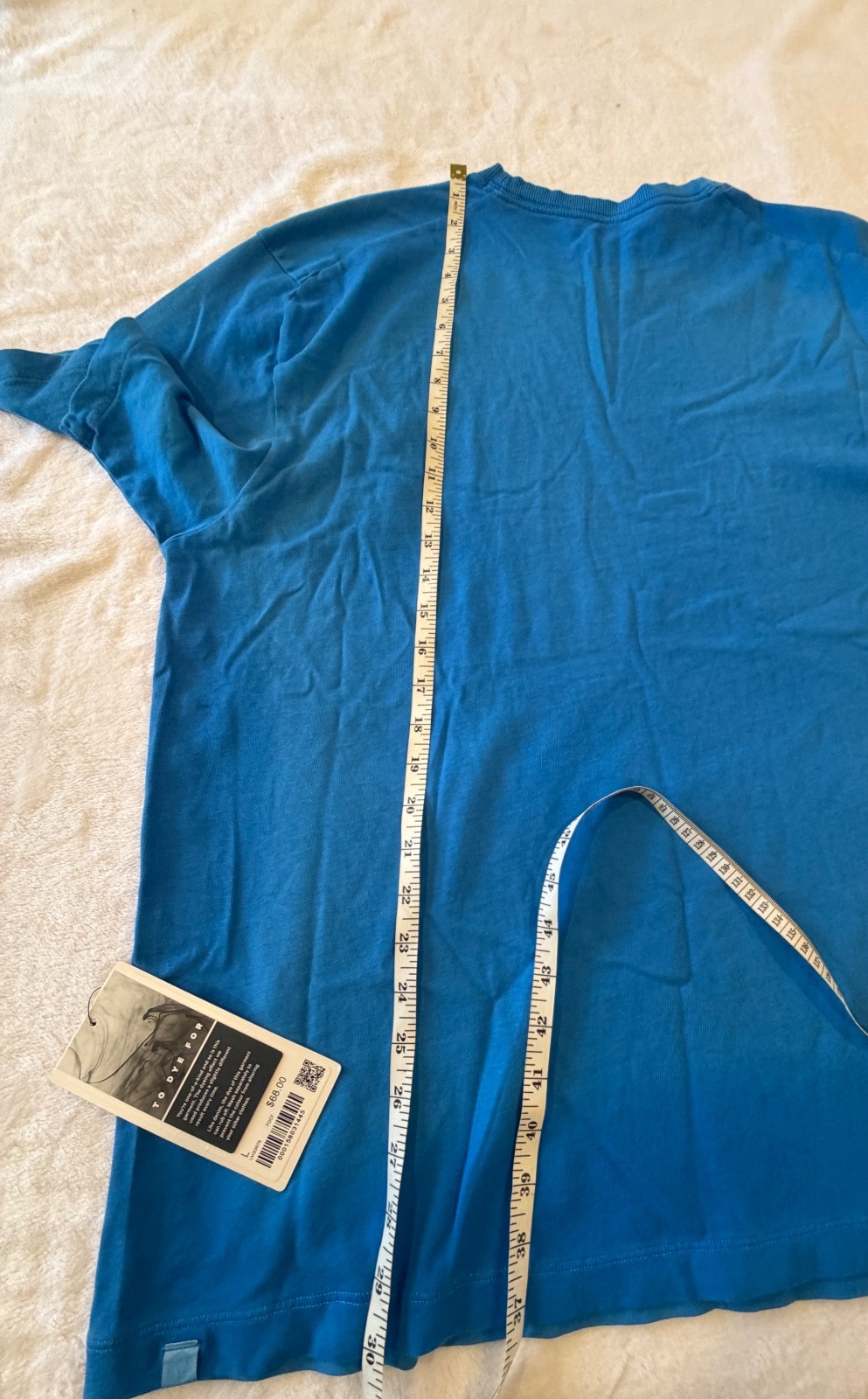 Lululemon Cotton Jersey T-Shirt FDAP Size Large Fade Dye Corn Flower Blue gallery